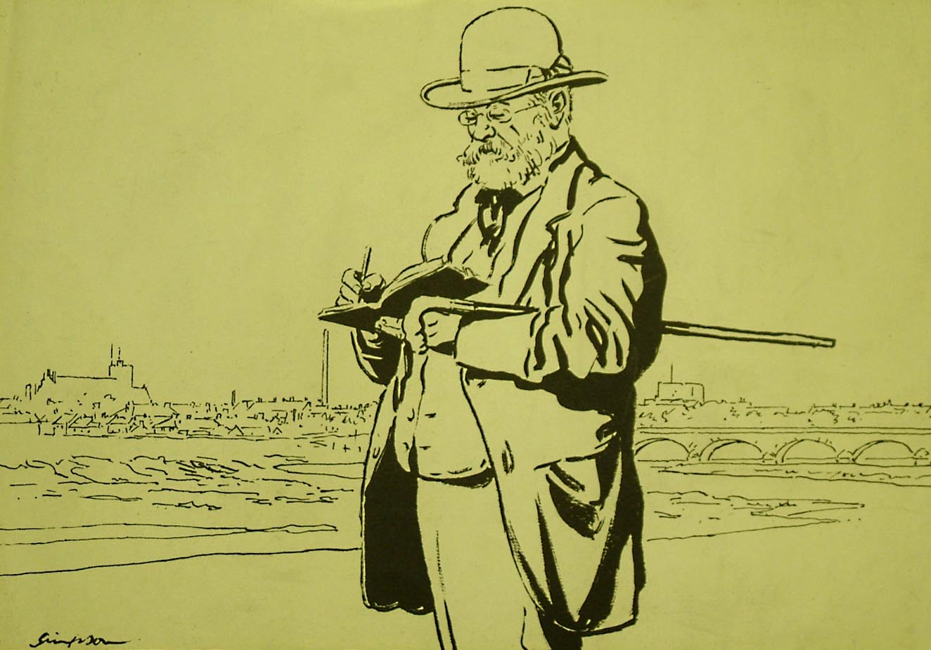 the image acts as a back button