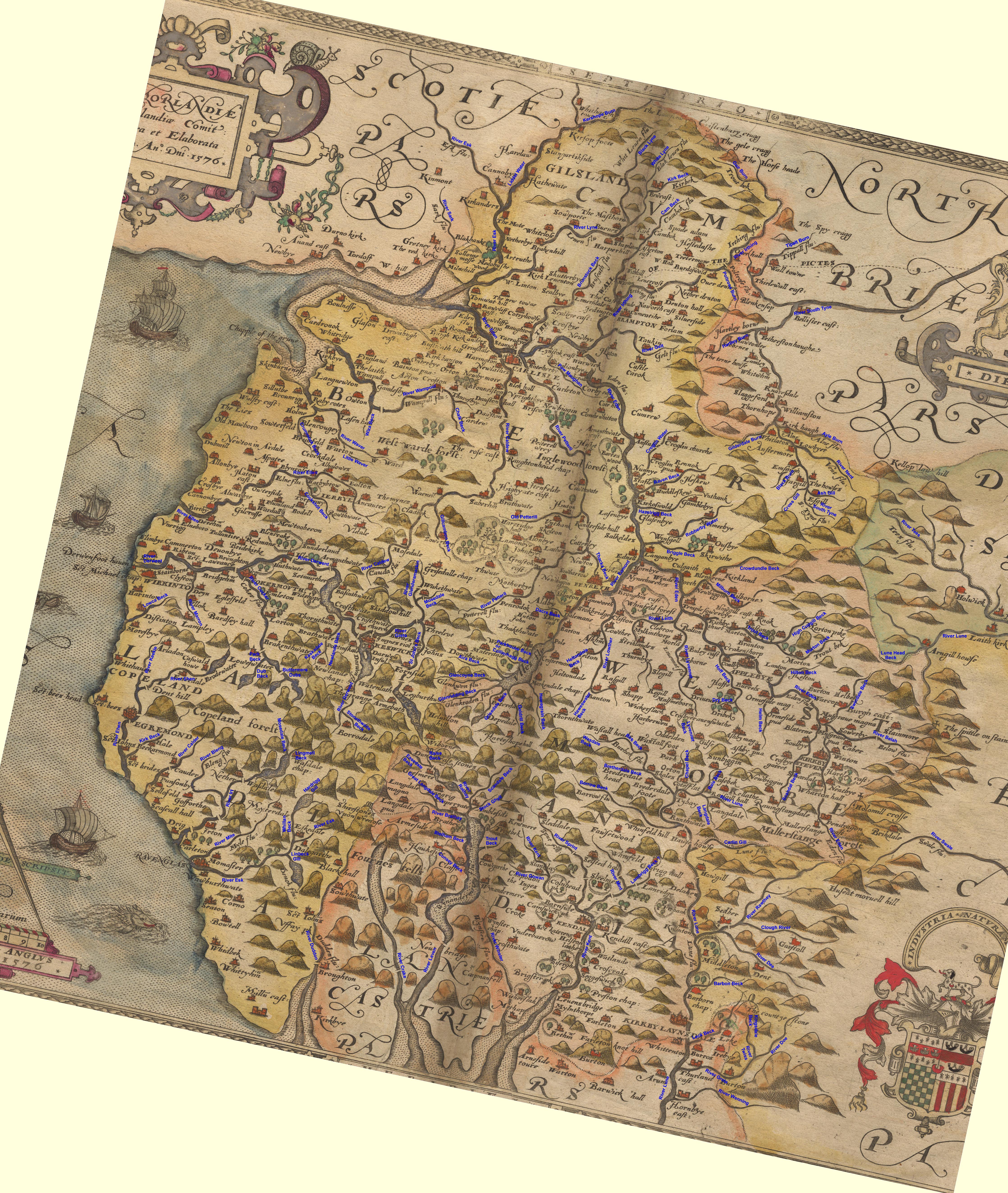 large map, back button