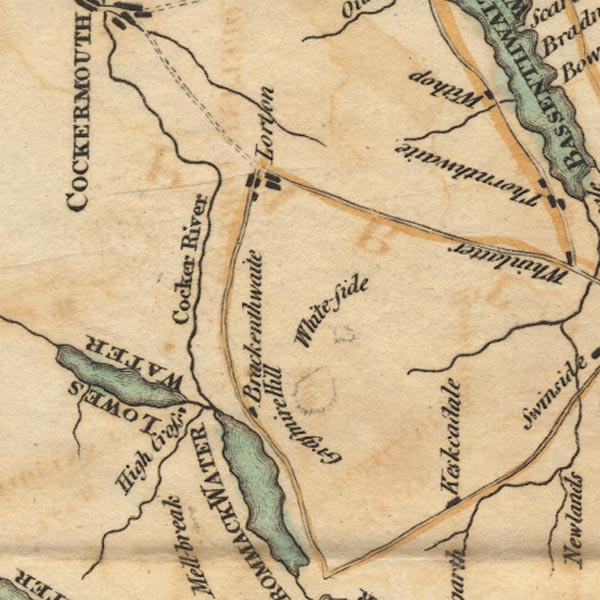 West 1784 map